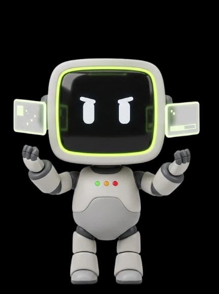 Whet robot with two small screens